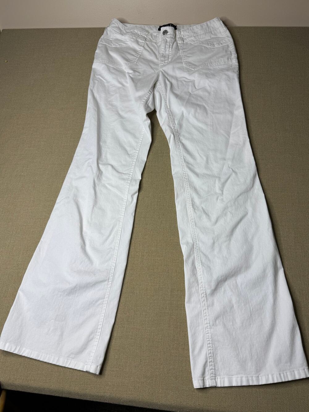 Moda International Christie Fit Women’s Size 8 Tall White Flare Bootcut Pants